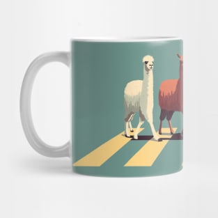 Abbey Road Llamas Mug